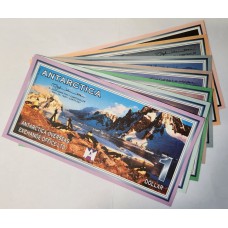 ANTARCTICA 2001 . ONE 1 - ONE HUNDRED 100 DOLLARS BANKNOTES . SPECIMEN